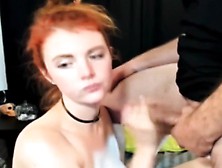 Redhead Milf Deepthroat Big Dick Cumshot 3