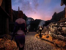 Skyrim - Elf Mage Has Fun With Ulfberth While His Wifey Is Out