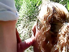 Real Italian Amateurs In A Forest Where The Blonde Mounts Eager P3