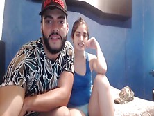 Sexy Long Haired Colombian Hairjob,  Blowjob,  Long Hair