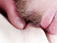 Close Up Clitoris Licking.  Noisy Groaning Female Orgasm From Long