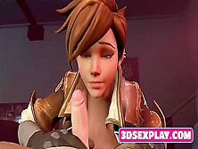 Overwatch 3D Tracer With Petite Pussy Gets Hard Fucks