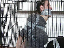 Housewife Bound And Ball-Gagged
