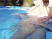 Bettie Gets Whorey In The Pool,  Takes It From Behind (Underwater View)