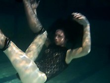 Polcharova Enjoying Underwater Swimming