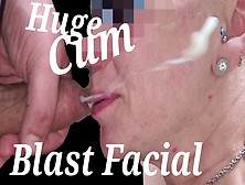 Big Spunk Blast Cums On,  Facial On My Ex-Wife's Face,  Massive Facial By Feetcouple69