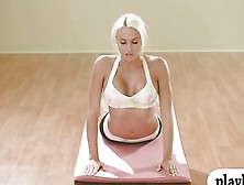 Curvy Babes Naked In Their Yoga Session With Khloe Terae