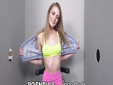 Porn+ Horny Blonde Juggles Tow Gloryhole Dicks (Kyler Quinn)