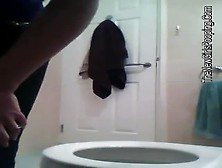 Hot Wife Pooping In Toilet Slowly