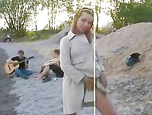 Lovely Russian Teen Yana Shows Her Goods In Public