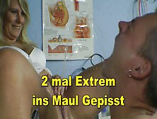 German Wife Piss In His Face
