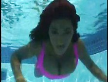Hot Busty Girl In The Pool