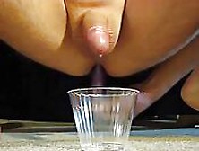 Long Gay Milking Prostate Milking Session Into Cup