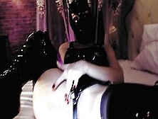 Dom Fetish Pvc Mask Boots Heels Girlfriend Beauty Bdsm Kink Milf Pvc Tights Breasts Solo