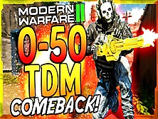Modern Warfare Two: "0-50 Team Deathmatch Comeback Win!" (Mw3 Epic Comeback Win)