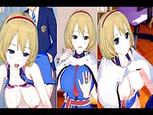 [Hentai Game Koikatsu! ]Have Sex With Touhou Big Tits Alice Margatroid.  3Dcg Erotic Anime Video.