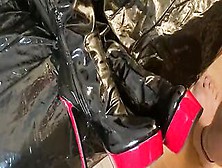 Cum On African Patent Leather Boots