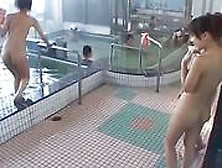 Japanese Milfs Is Relaxing In Public Bath