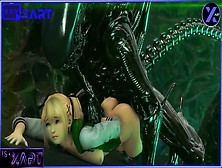 Xenomorph Is Sexed Hard In The Rear-End By A Student Whore