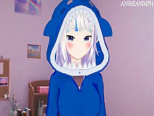 Vtuber Gawr Gura Hentai Cartoon 3D Uncensored