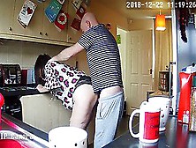 Housewife Milf Mum Mom Shagged Kitchen - Hidden Ip Camera