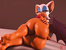 Rouge The Bat - Farting In Your Face (Thick Booty) 【Hentai 3D】