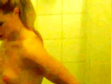 Woman Taking A Shower And Gets Caught On Camera