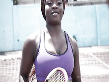 Big-Breasted Ebony Tennis Player Amateur Sex
