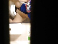 Spy Cam Hidden In A Bathroom Catches An Asian Girl Taking A