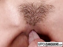 Lusty Japanese Bae Gets A Jizz Filled Twat After Gang Bang