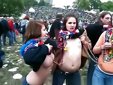 Crazy Chicks Flashing Their Tits