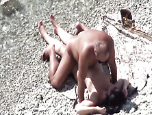 Naked People Have Procreation On Beach
