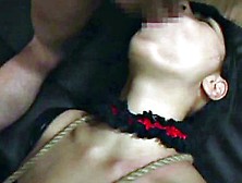 Restrained Busty Asian Cock Sucking