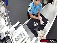 Hot Security Gets Fucked After Giving A Blowjob In Exchange Of Cash