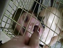 Jamiee Lang Caged Blowjob