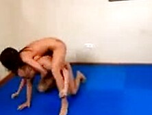 Mixed Wrestling - Who Cums First?