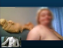 Bbw Blonde With Amazing Tits In Skype Session