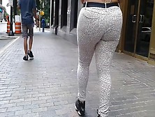 Plump Bottom Going Through The Streets