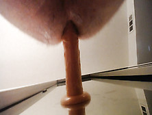 Point Of View: Beneath-Glance Yam-Sized Faux-Cock Railing By School College Girl (Fuck Stick Is As Meaty As A Pony's Dick!)