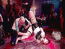 Mistress Fists Slaves In Bdsm Party