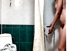 Lusty Bimbos Masturbates Inside The Shower