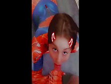 Spider Lady Gets A Cums On!