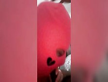 Ski Masked Red Fellatio Blows Big Black Cock