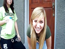 Blonde Girl Fails The Challenge