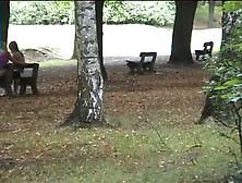 Man Masturbating In Park And Two Girls See It