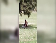 19 Yo Lovers Fucks Into Outside Park - Public Sex Voyeur