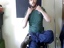 Wheelchair-Bound Cutie Changes Outfit While Enjoying His Kinky Wheelchair Play