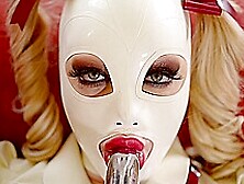 Latex Wonderland - Sex Goddess Sucks Vibrator In Full Attire - Pornworld