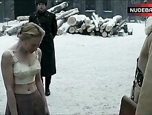 Natalie Press Shows Nude Tits For Soldiers – In Tranzit