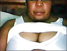 Dominican Big Beautiful Woman Show Brassiere On Web Camera